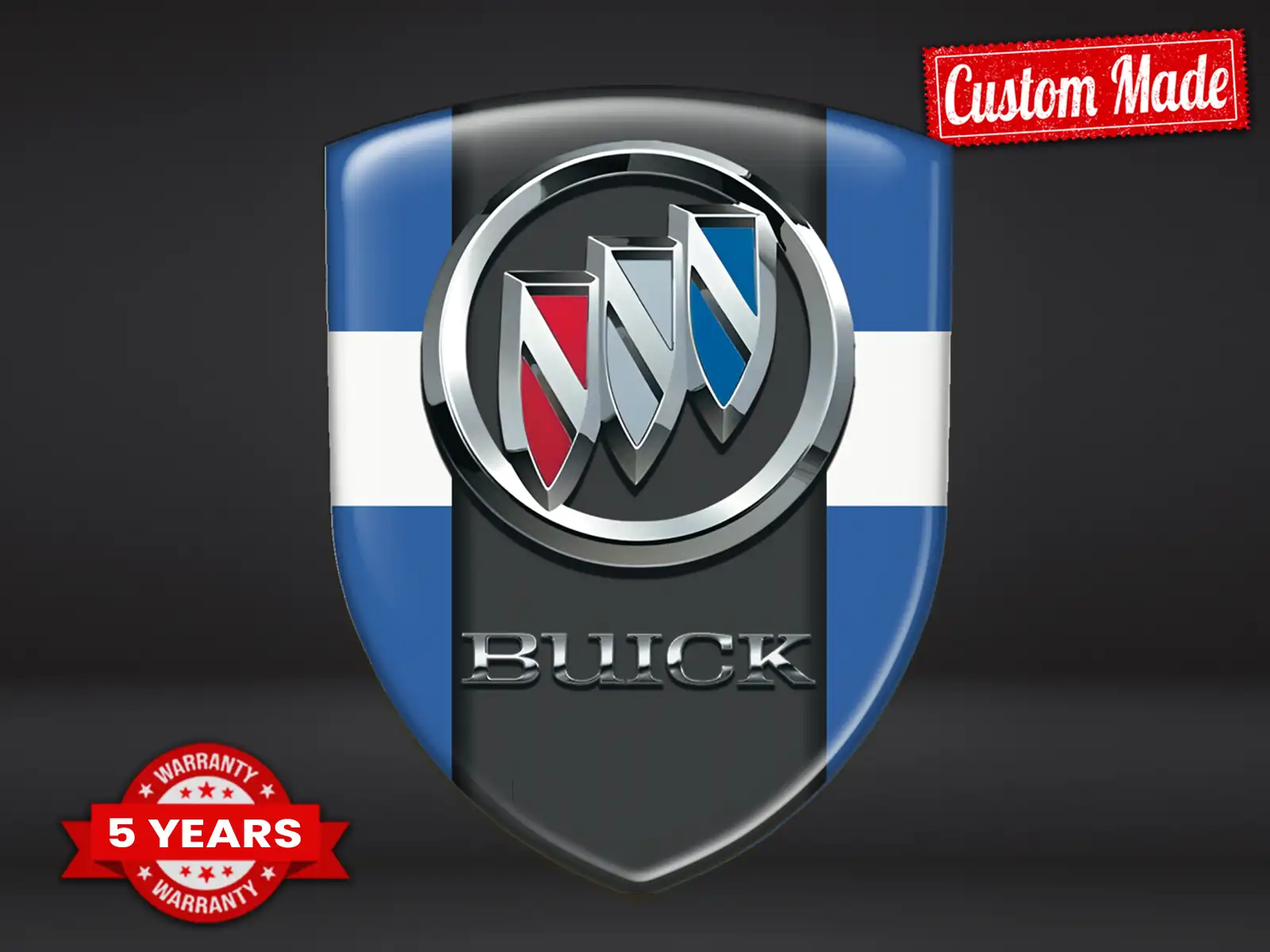 Buick Pegatina En Relieve Máximo Duradero Estilo Pro Rendimiento